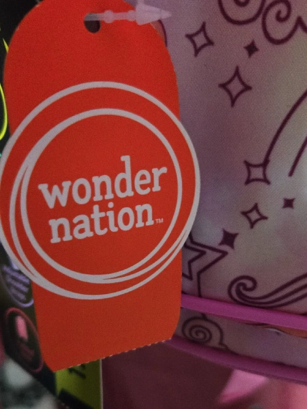 wonder nation Pink Unicorn and Rainbow Kids Backpack